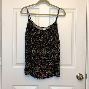 Merona Black Floral Cami Size Medium